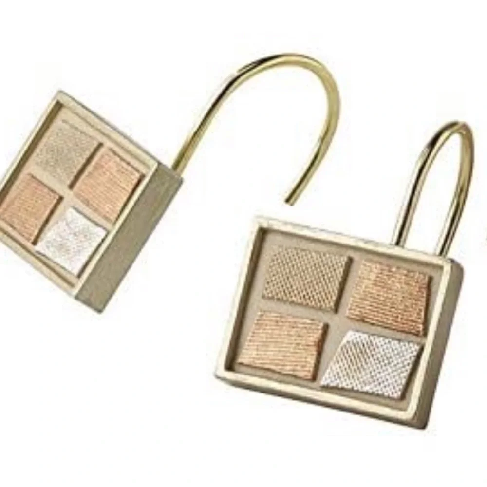 Mosaic Stone Bronze Shower Hooks Set of 12